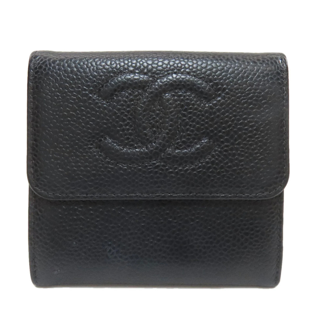 CHANEL Black Logo Wallet